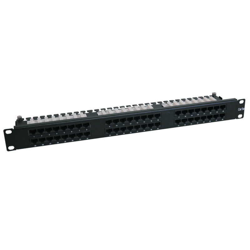 Tripp Lite 48-Port 1U Rack-Mount Cat6/Cat5 High Density 110 Patch Panel