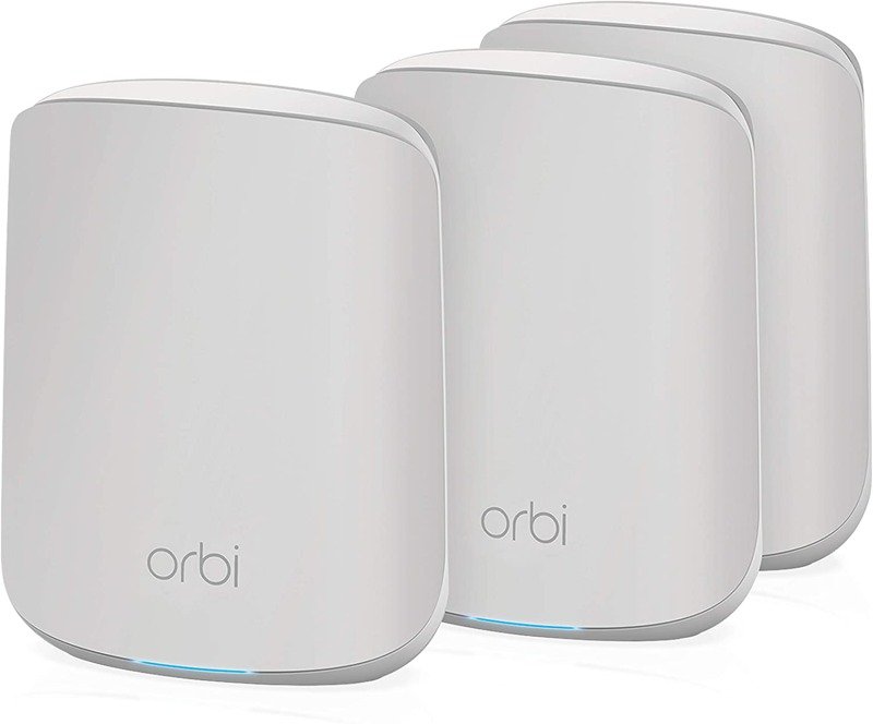 Netgear Orbi Wifi 6 Mesh System Ax1800 Rbk353 1 Router With 2 Satellite Extenders