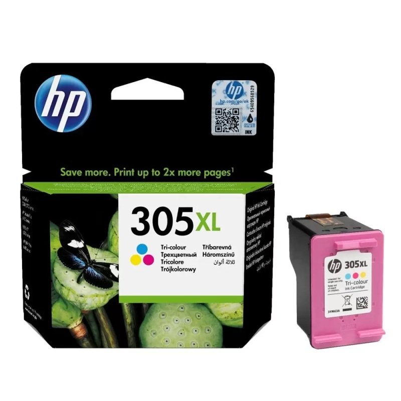 Image of HP 305XL High Yield Tri-colour Original Ink