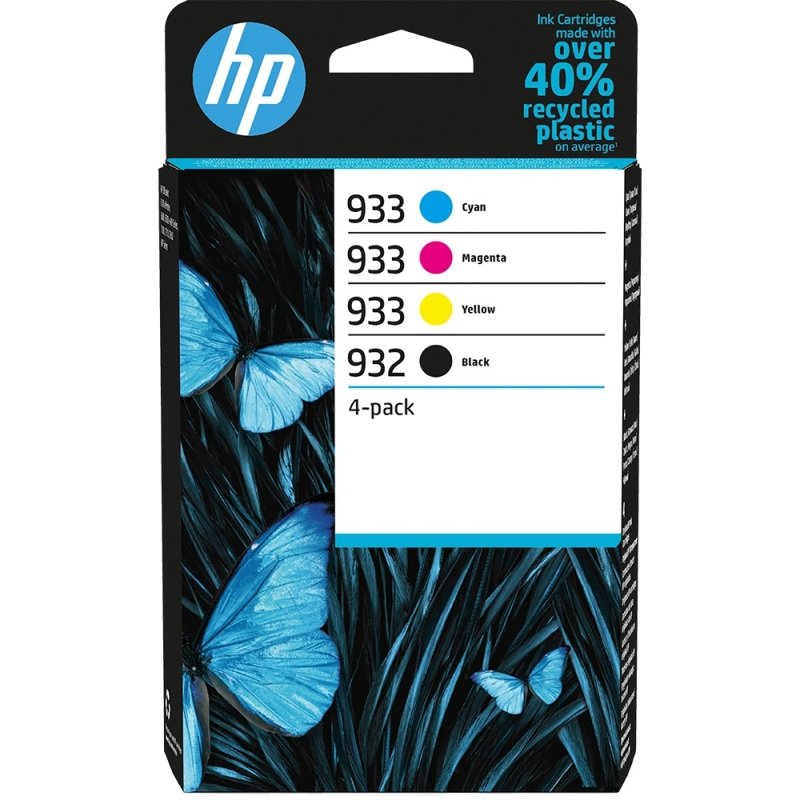 Image of HP 932/933 CMY Ink 4-Pack