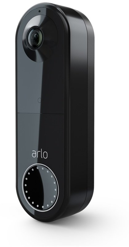 Arlo Essential Wire-Free Battery Video Doorbell Black - Works with Alexa and Google Assistant