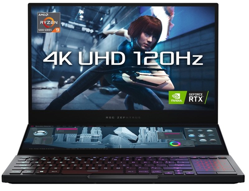 Asus ROG Zephyrus Duo 15 SE Ryzen 9 32GB 2TB RTX 3080 15.6" Win10 Home Gaming Laptop