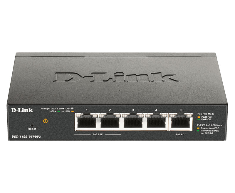D-Link DGS 1100-05PDV2 - Switch - 5 Ports - Smart