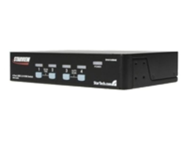 StarTech.com 4 Port Rack Mountable USB KVM Switch with Audio & USB Hub