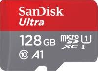 SanDisk Ultra microSDXC 128GB + SD Adapter 120MB/s  A1 Class 10 UHS-I
