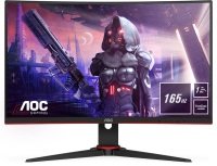 AOC Tiltable curved 27in VA monitor with 165 Hz 1 ms response time and FreeSync Premium