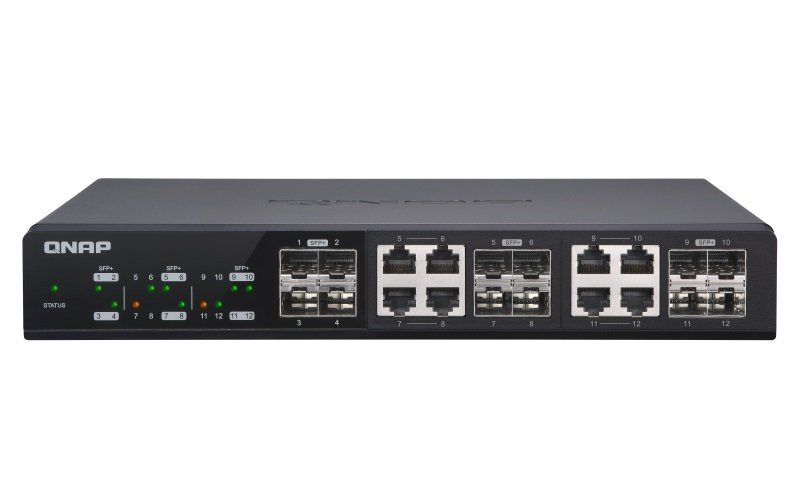QNAP QSW-M1208-8C - 12 Port 10GbE SFP+ Managed Switch