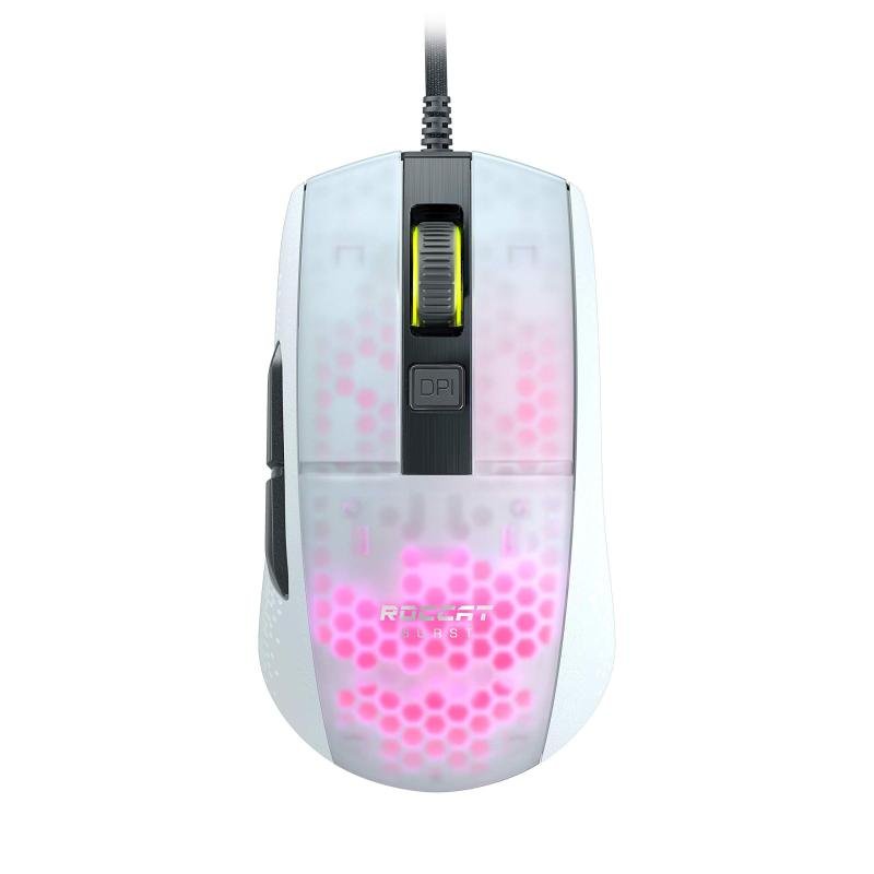 ROCCAT Burst Pro Extreme Lightweight Optical Pro Gaming Mouse, White