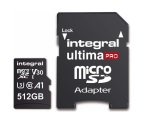 Integral 512GB microSD UHS-1 U3 V30 A1 Read 100MBs /Write 50MBs