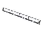 APC Data Distribution 1U Panel, Holds 4 each Data Distribution Cables for a Total of 24 Ports