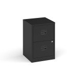 Bisley A4 Home Filer with 2 Drawers Black