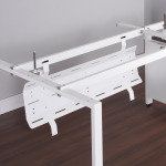 Double drop down cable tray & bracket for Adapt and Fuze desks