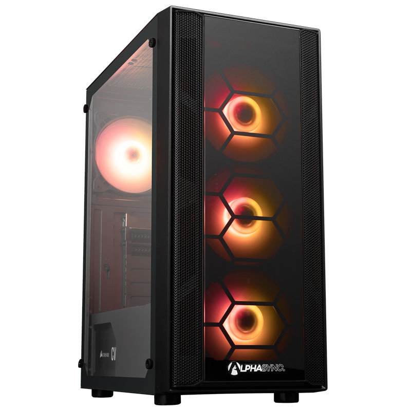 AlphaSync Onyx AMD Ryzen 3 8GB RAM 500GB SSD Gaming Desktop PC