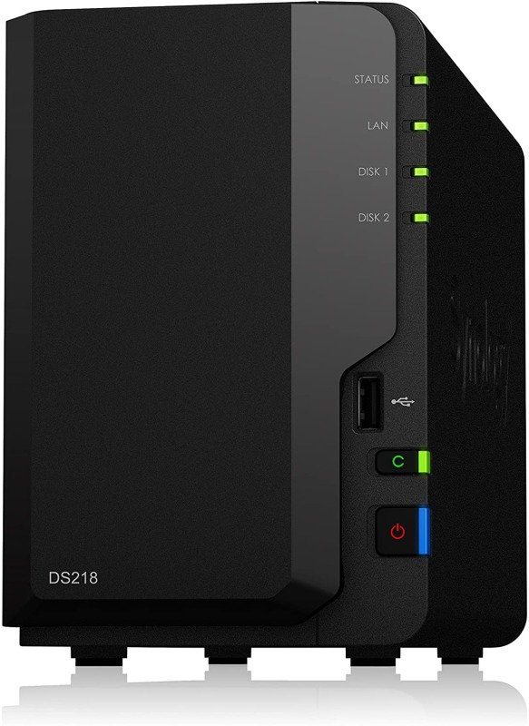 Synology DS218 6TB (2 x 3TB) WD Red 2 Bay Desktop NAS Enclosure
