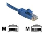 C2G, Cat6 Snagless CrossOver UTP Patch Cable Blue, 1m
