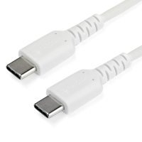 Startech 1 m / 3.3 ft USB C Cable - White - Aramid Fiber - TB3 Compatible