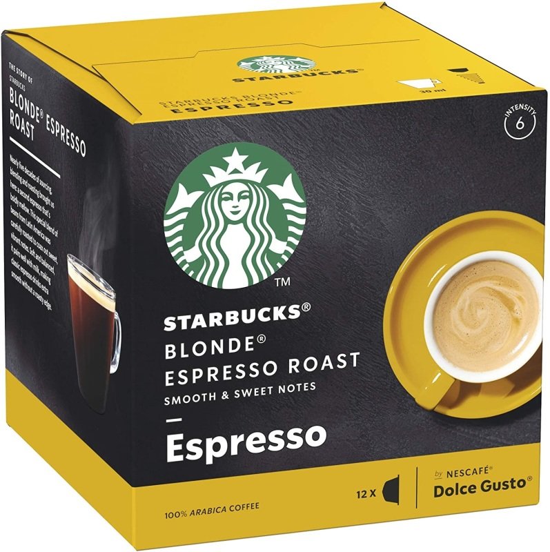 Starbucks nescafe dolce gusto capsules espresso blonde roast