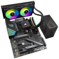 AlphaSync AMD Ryzen 9 32GB RAM iCUE H100i ROG STRIX 850W PSU Custom PC Bundle