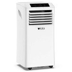 Vida Portable Air Conditioner 5000BTU 3 in 1 Air Conditioning, Air Cooler, Dehumidifier with Fan Function, Remote Control, 24 Hour Timer & Window Venting Kit
