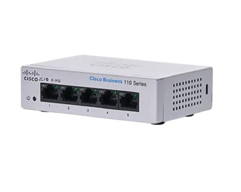 Cisco Business 110 Series 110-5T-D - Switch - 5 Ports - Unmanaged - Rack-mountable