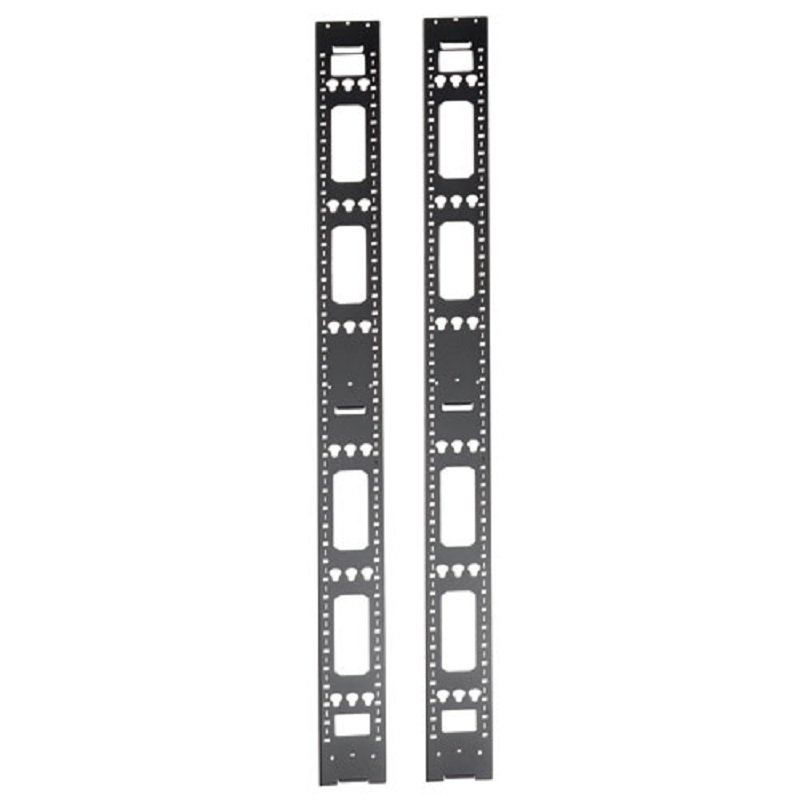 Tripp Lite SRVRTBAR48 Cable Manager - Black - 2 Pack - 48U Height