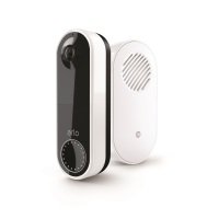 Arlo Essential wire-free Video Doorbell & Chime 2 Bundle | 1080p HD doorbell camera HD, 2-Way Audio, Package Detection | Motion Detection and Alerts | Built-in Siren | Night Vision | AVDK2001 | White