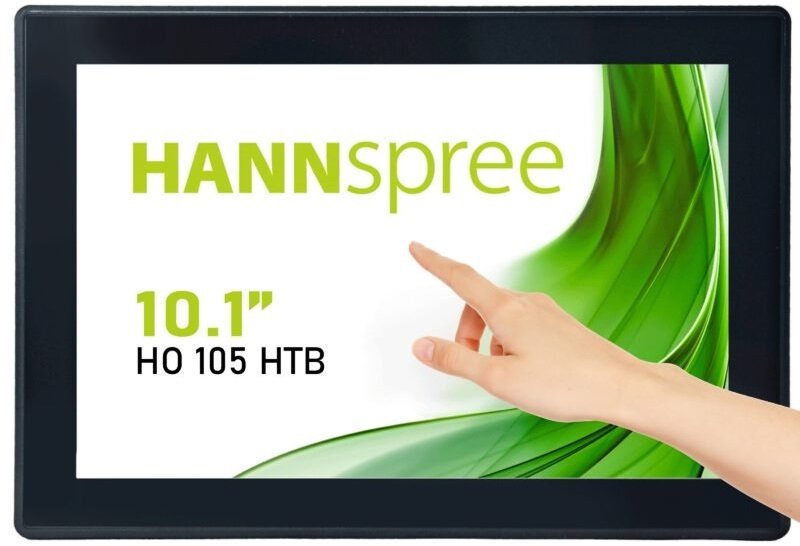 Hannspree HO105HTB 10.1" HD Touchscreen Open Frame TFT Monitor, 60Hz, 25ms, HDMI, VGA