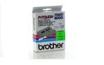 Brother P-Touch TX731 Tape- Gloss Black on Green