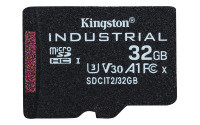 Kingston Industrial microSD 32GB C10 A1 pSLC Card + Without SD Adapter