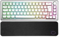 Cooler Master CK721 Wireless RGB Mechanical 65% Keyboard with Bluetooth - Red Switch, Silver White
