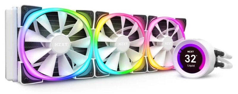 NZXT Kraken Z73 RGB All-In-One 360mm White LCD Water Cooler