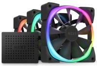 NZXT Aer RGB 2 120mm Triple Starter Pack of Chassis Fans in Black with Fan Controller