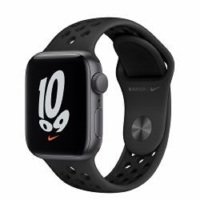 Apple Watch Nike SE GPS + Cellular, 44mm Space Grey Aluminium Case with Anthracite/Black Nike Sport Band - Regular