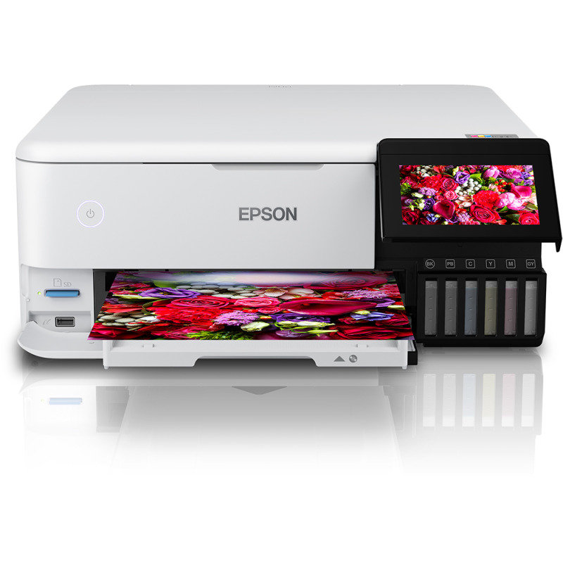 Epson EcoTank ET-8500 Wireless All-In-One Inkjet Printer - Includes Starter Ink Cartridges
