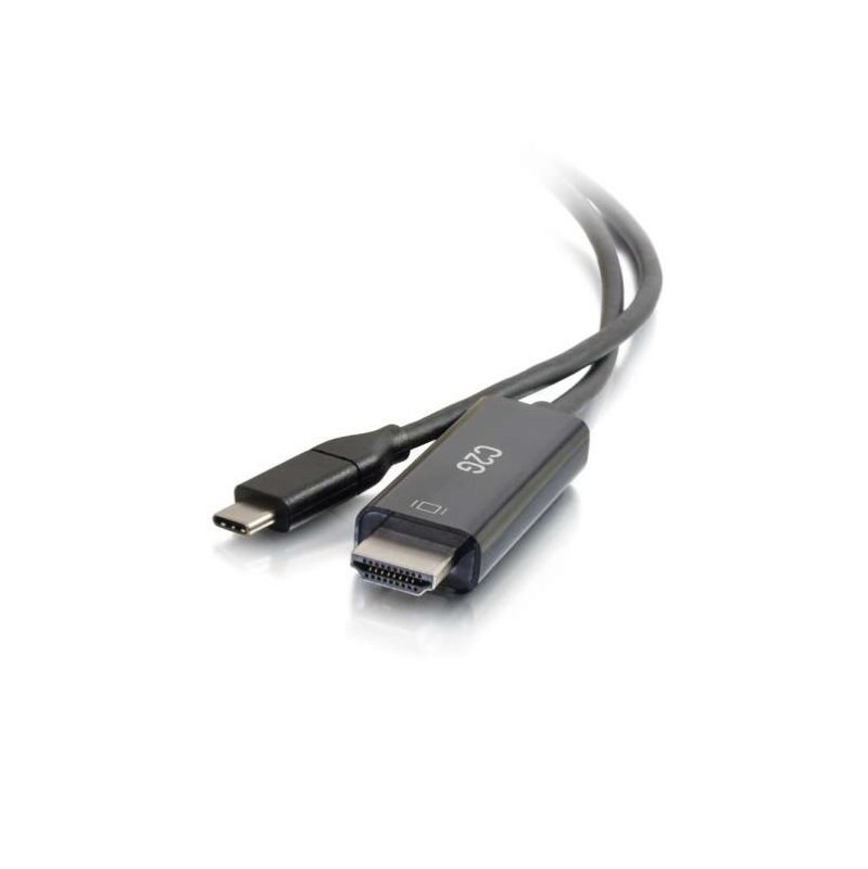 EXDISPLAY C2G 0.9M (3ft) USB-C to HDMI Audio/Video Adapter Cable - 4K - Black