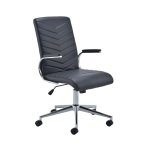 Arista Tarragona High Back Office Chair - Leather Look Black KF74819