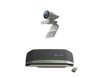 Poly Studio P5 Webcam and Poly Sync 20+ Speakerphone Work From Home Bundle