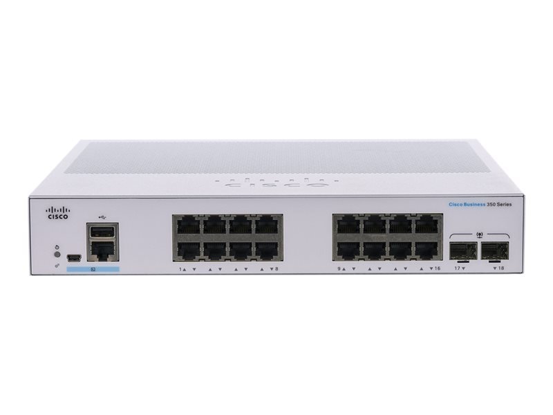 Cisco Business CBS350-16T-2G-UK - 350 Series - 16 Port Managed Switch
