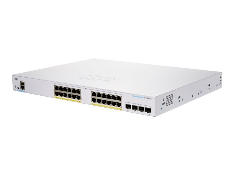 Cisco Business CBS250-24FP-4G-UK - 250 Series - 24 Port Smart Switch