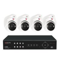 5MP HD CCTV Kit with 4 Colour Night View Eyeball/Turret Dome Cameras