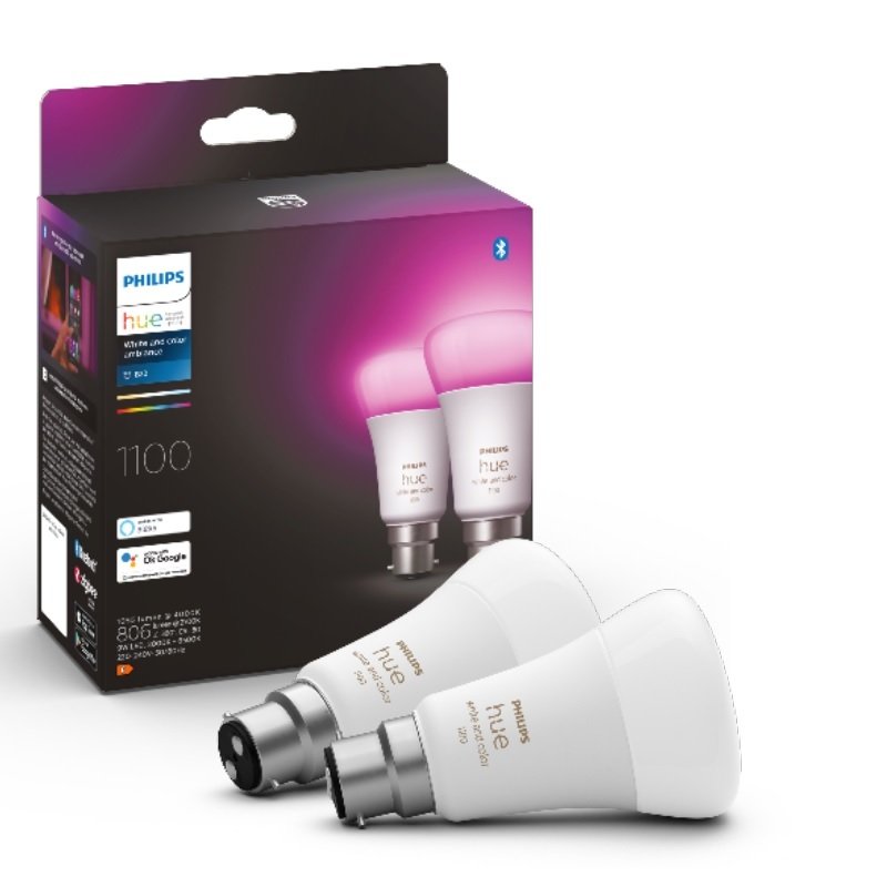 philips hue white and colour ambiance starter kit b22