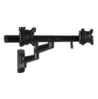 StarTech ARMDUALWALL Wall Mount Dual Monitor Arm For - Two 15-24 Monitors Articulating
