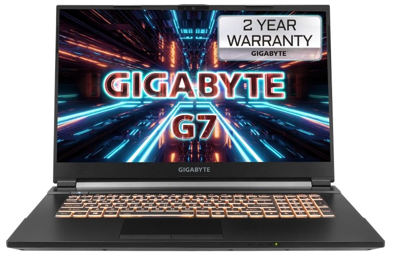 Gigabyte G7 Gaming Laptop, Intel Core i7-11800H 2.2GHz, 16GB DDR4, 512GB PCIe SSD, 17.3" Full HD IPS, NVIDIA GeForce RTX 3050Ti 4GB, Windows 10 Home