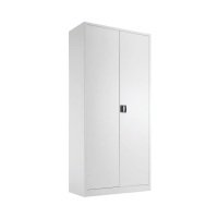 Talos Double Door Stationery Cupboard 920x420x1950mm White KF78757