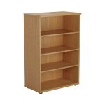 First 3 Shelf Wooden Bookcase Nova Oak KF803669