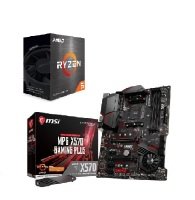 MSI X570 GAMING PLUS ATX Motherboard + AMD Ryzen 5 5600X AM4 Processor Bundle