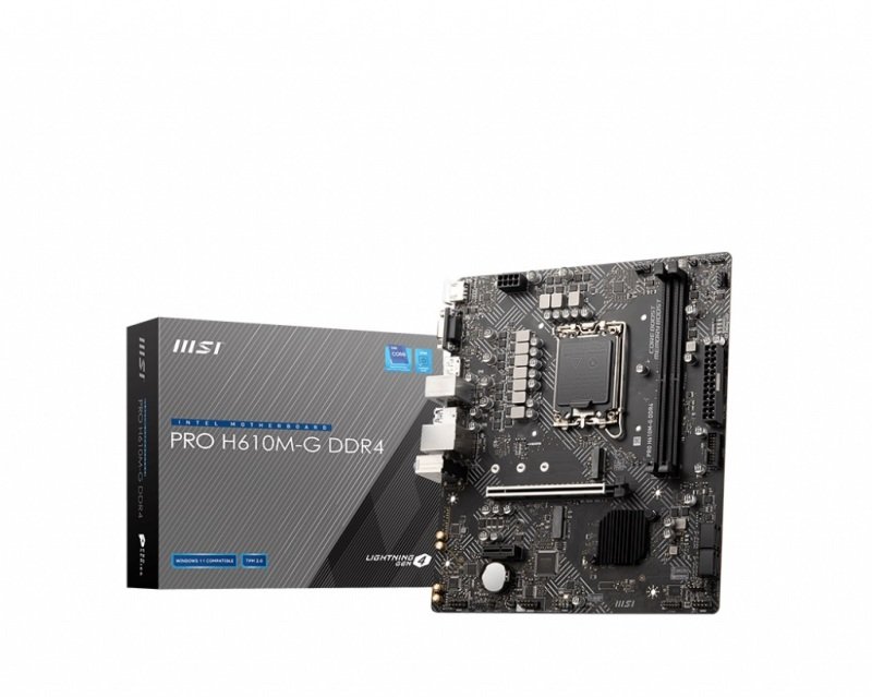 MSI Intel PRO H610M-G LGA 1700 DDR4 Micro ATX Motherboard