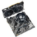 AlphaSync AMD Ryzen 5 3600 Asus PRIME X570-P AM4 ATX 16GB RAM RTX 3050 Custom PC Bundle