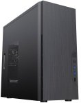 CiT Course Mid Tower Micro ATX PC Case - Black