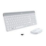 Logitech MK470 Slim Wireless Keyboard and Mouse Combo, Low Profile Compact Layout, Ultra Quiet Opera